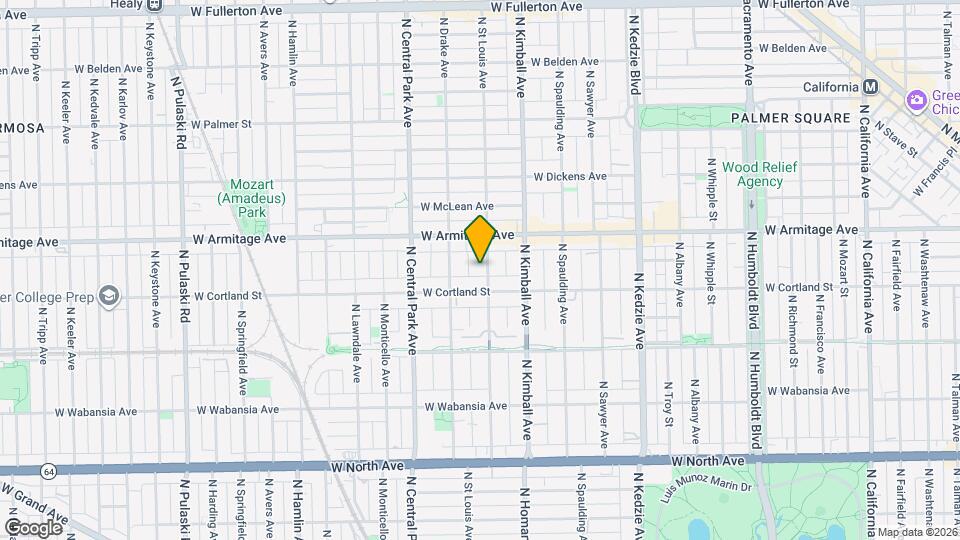 1924 N St Louis Ave Map and Location Details