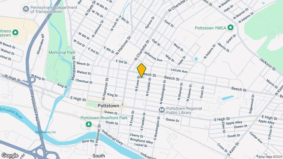 355 Walnut St Map and Location Details