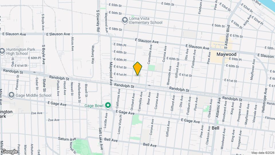 6133 Orchard Ave Map and Location Details
