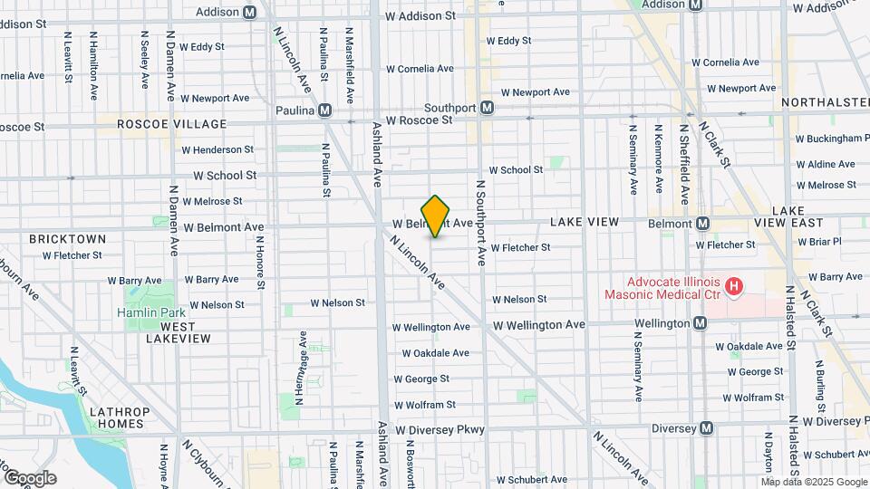 1456 W Fletcher St Mapa y Detalles de la Ubicación