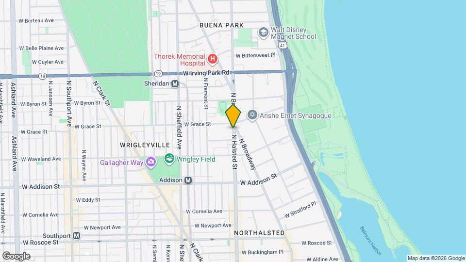 3764 N Halsted St Map and Location Details