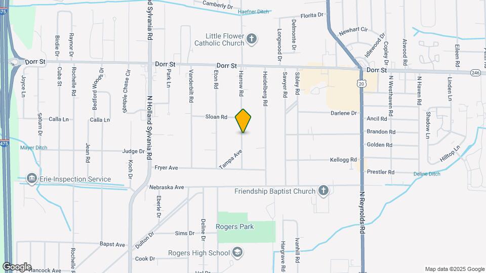 906 Harrow Rd Map and Location Details