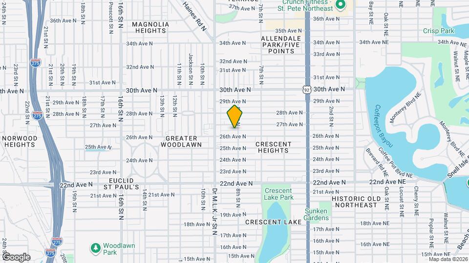 807 26th Ave N Map and Location Details