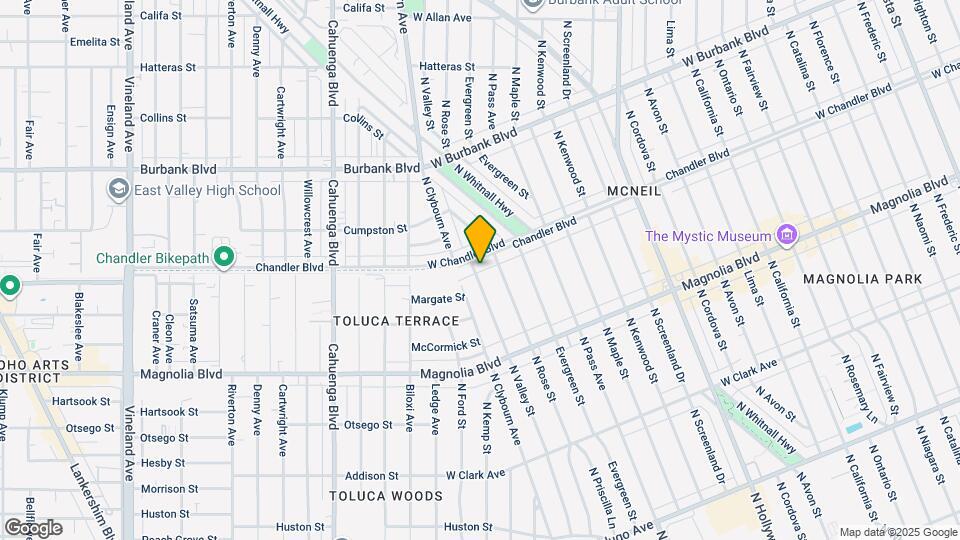 1138 N Valley St Map and Location Details