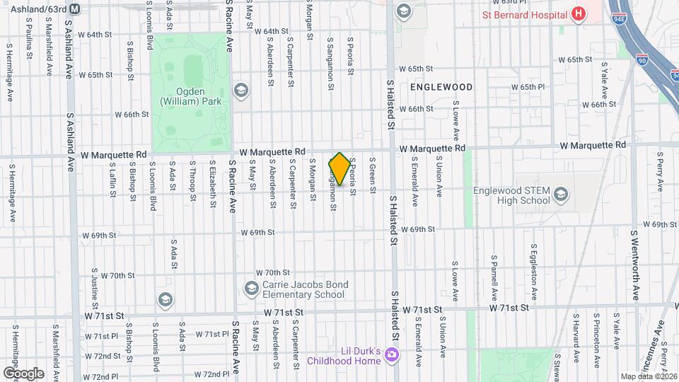 916 W 68th St, Unit 1W Mapa y Detalles de la Ubicación