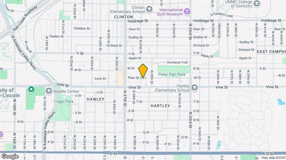 836 N 29th St Map and Location Details