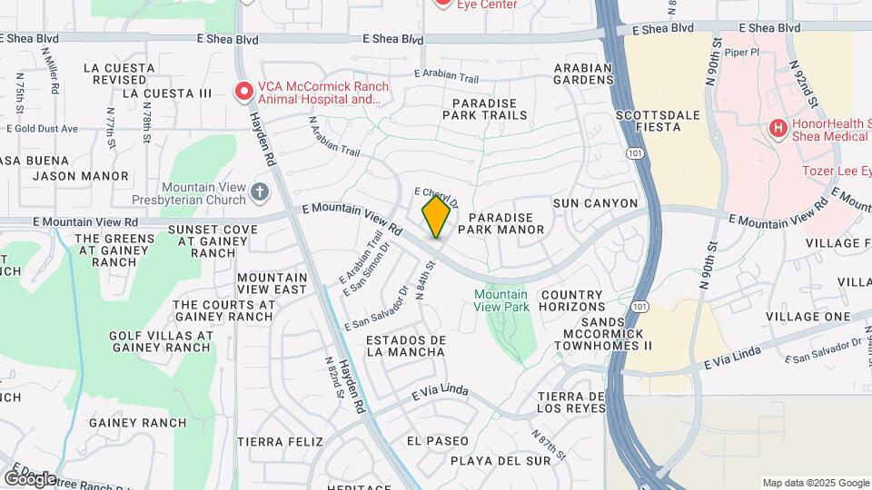 8397 E Thoroughbred Trail Map and Location Details