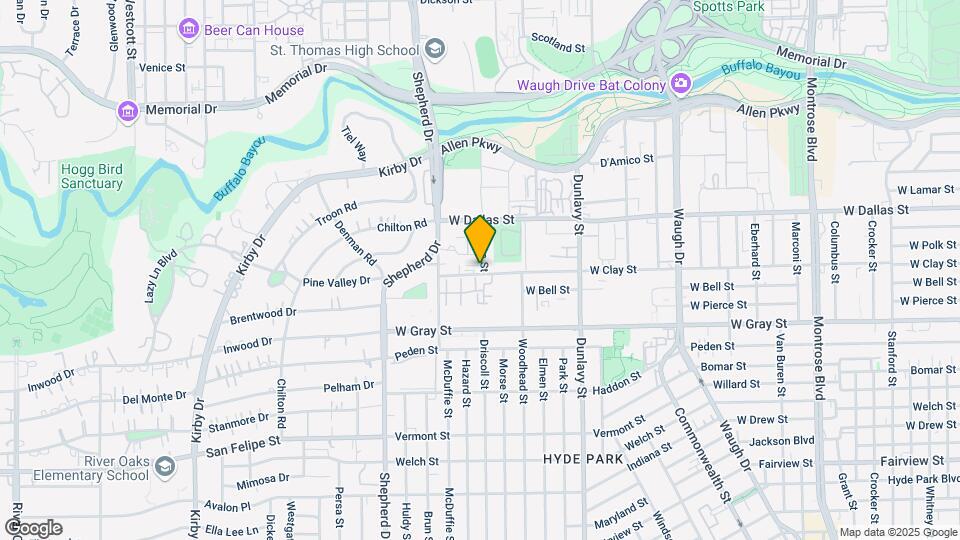 3700 W Clay St Map and Location Details