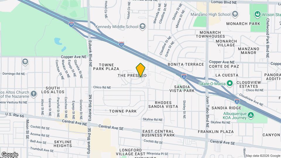 10944 Arguello Trail NE Map and Location Details