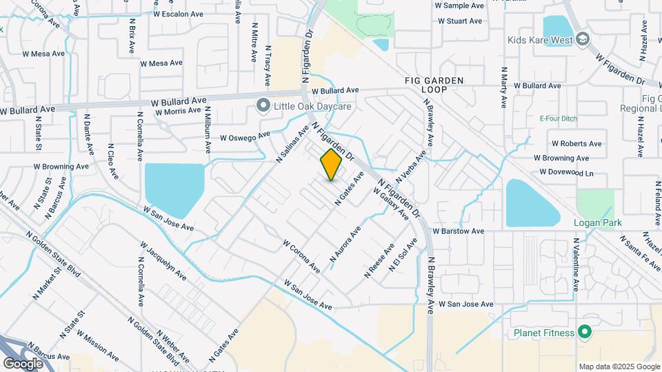 4296 W Regency Ave Map and Location Details