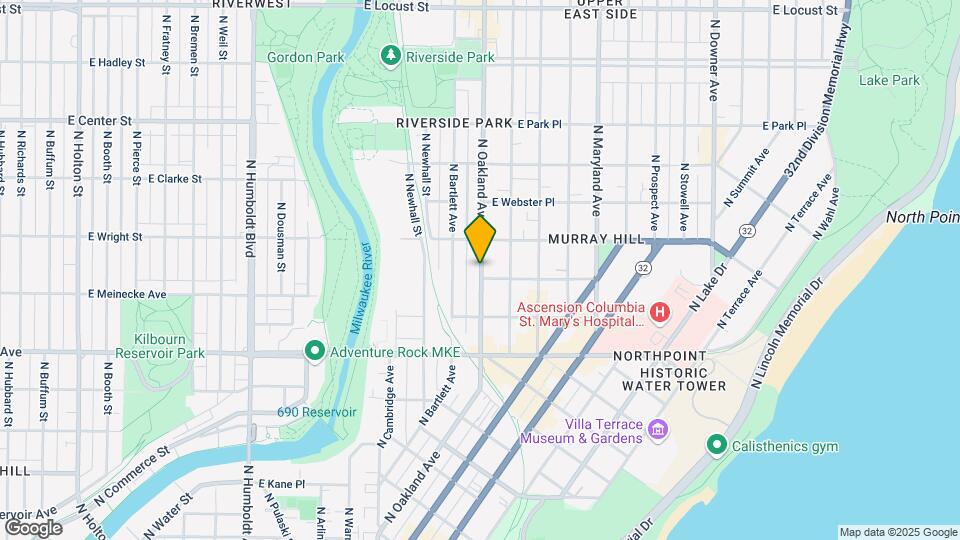 2463 N Oakland Ave, Unit 2463Upper Map and Location Details