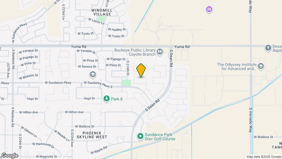 21843 W Cocopah St Map and Location Details