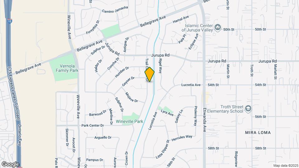5394 Trail Canyon Dr Map and Location Details