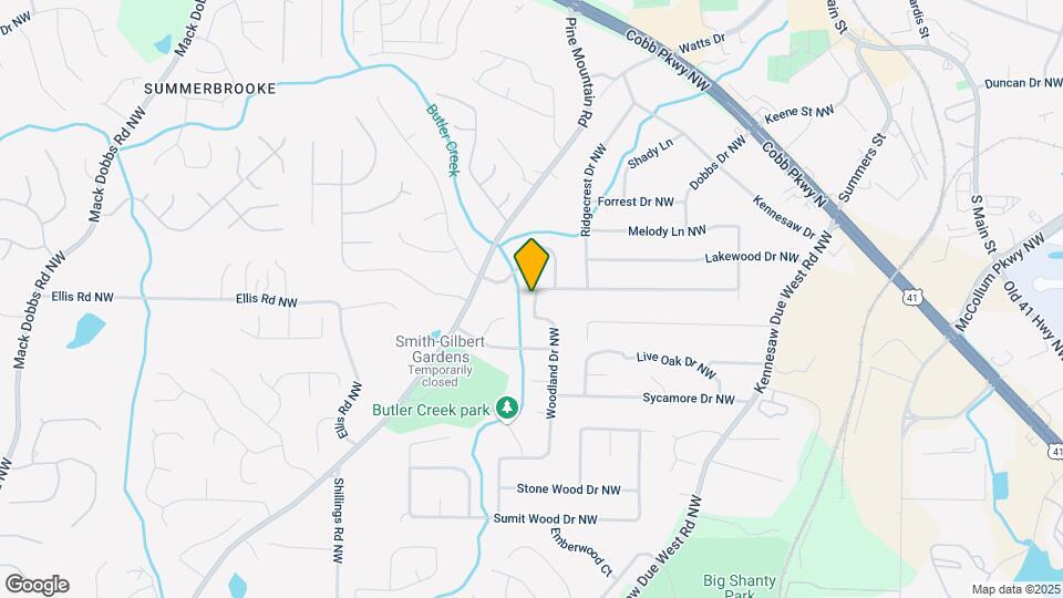 2596 Woodland Dr NW Map and Location Details