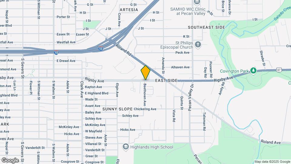 1702 Rigsby Ave Map and Location Details
