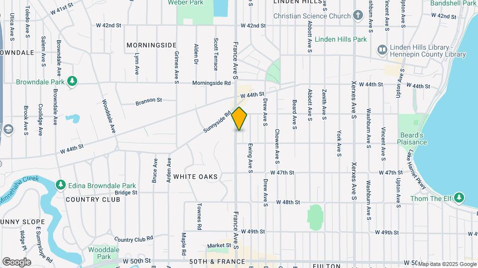 4529 France Ave S Mapa y Detalles de la Ubicación