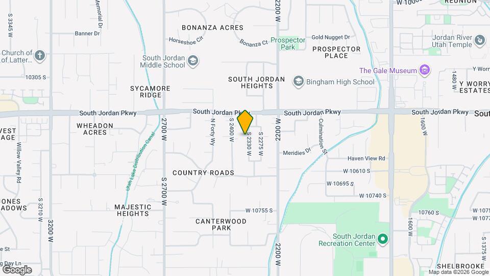 10496 S 2330 W Map and Location Details