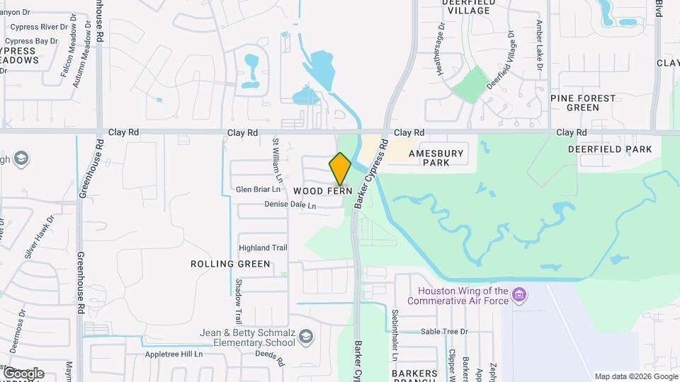 18506 Glen Briar Ln Map and Location Details