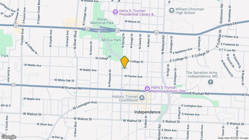 517 N Spring St Map and Location Details