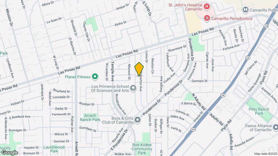 1737 Wolverton Ave Map and Location Details