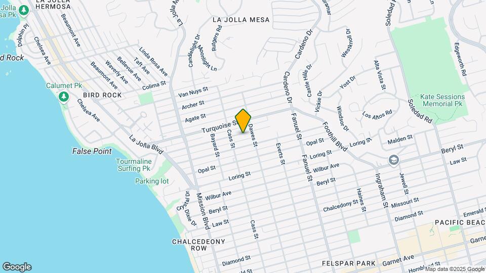 1043 Sapphire St Map and Location Details