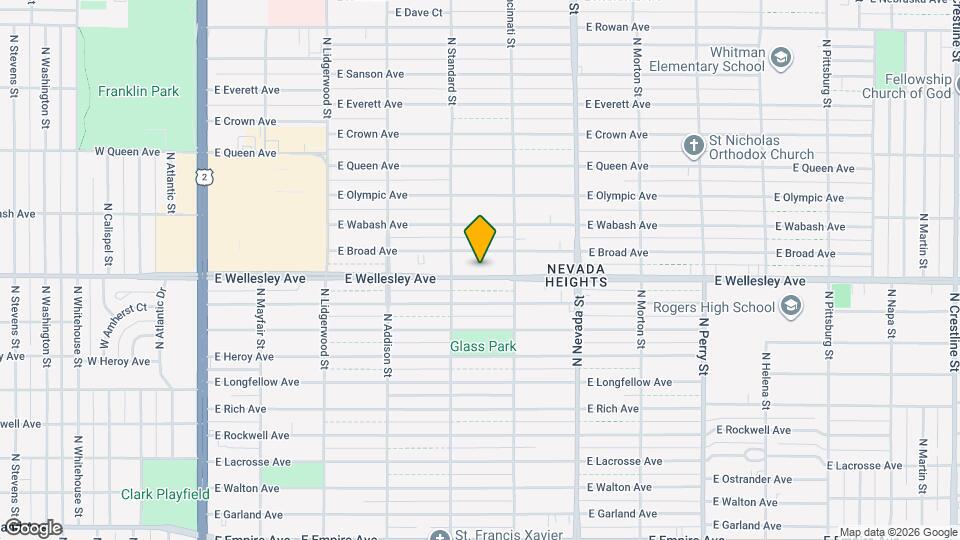 627 E Wellesley Ave Map and Location Details