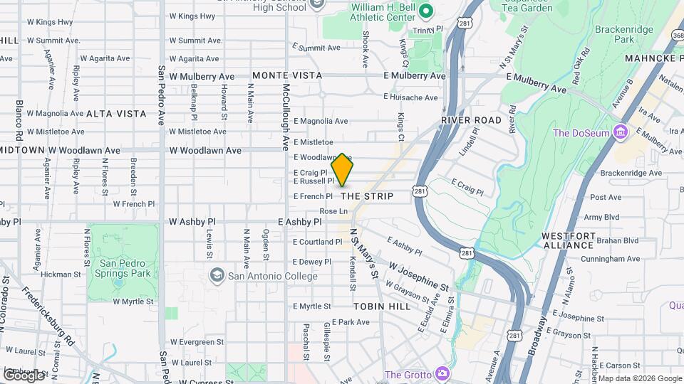 323 E French Pl Map and Location Details