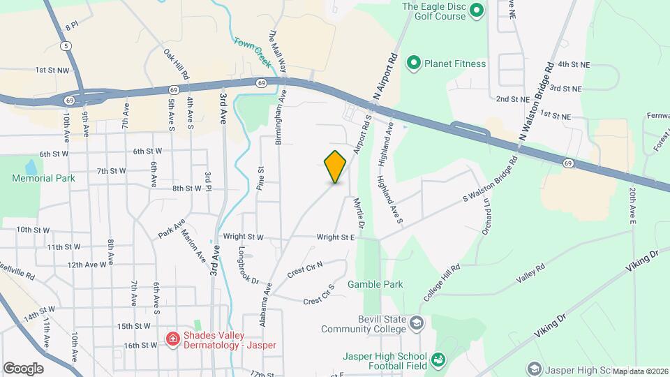 809 Airport Rd S Map and Location Details