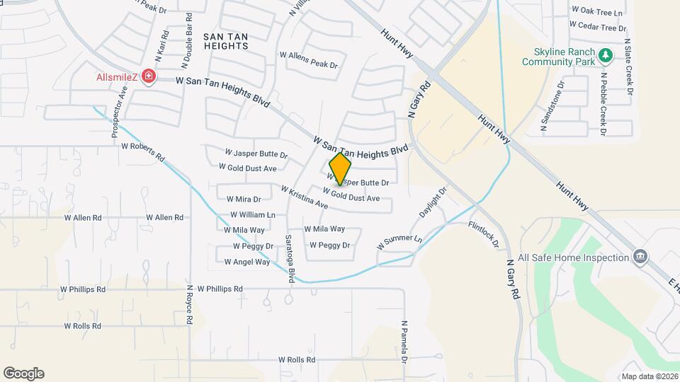 2286 W Gold Dust Ave Map and Location Details