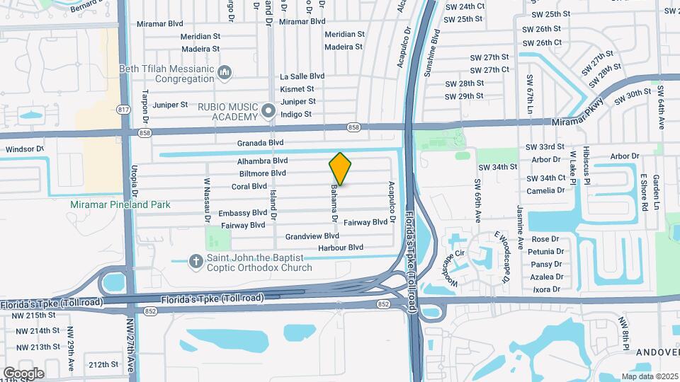 3417 Bahama Dr Map and Location Details