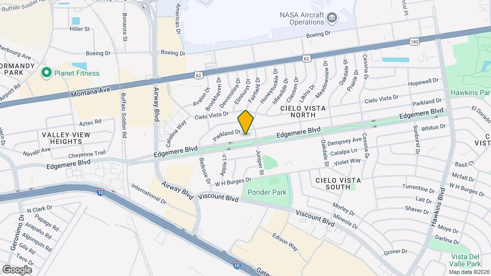 7409 Edgemere Blvd Map and Location Details