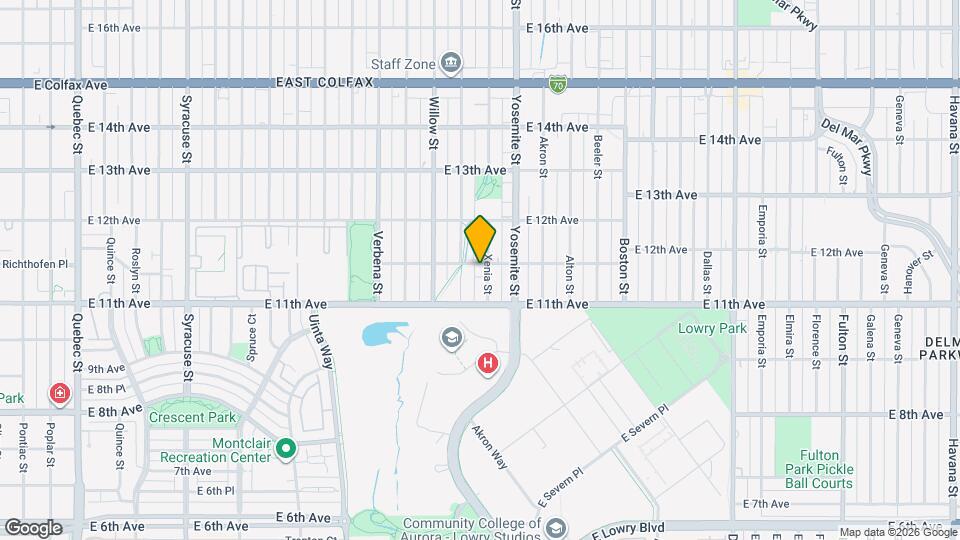 1127 Xenia St Map and Location Details