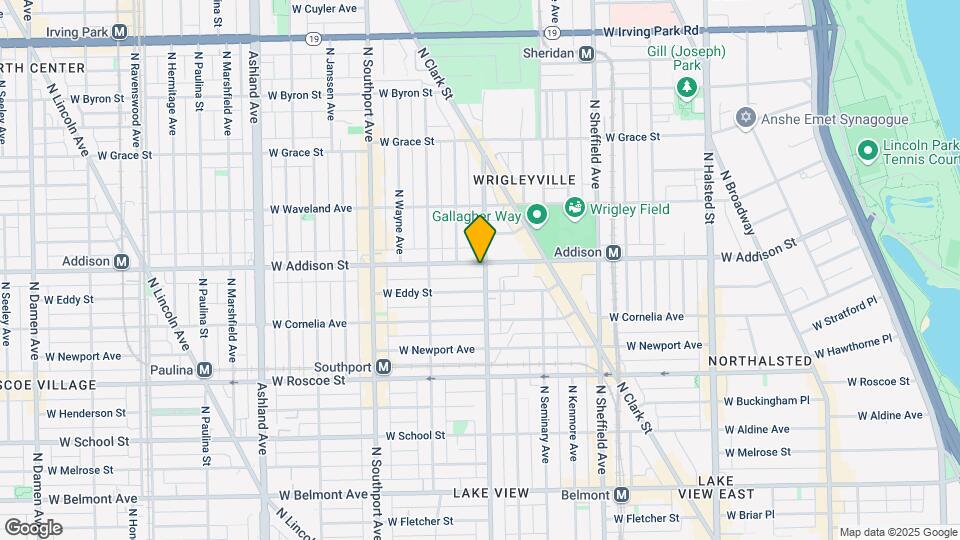 1201 W Addison St Map and Location Details