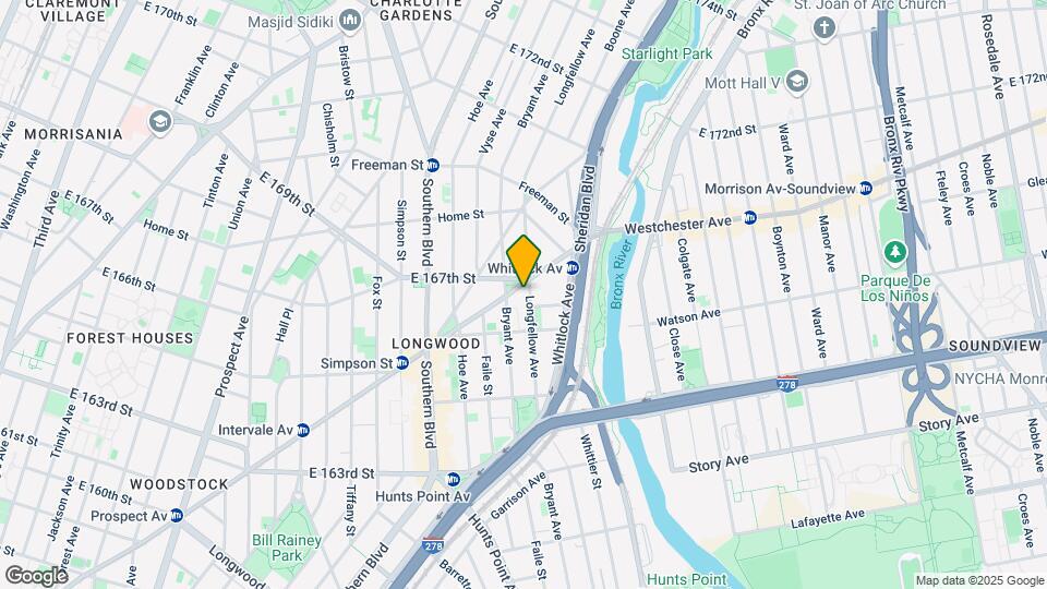 1244 Westchester Ave Map and Location Details