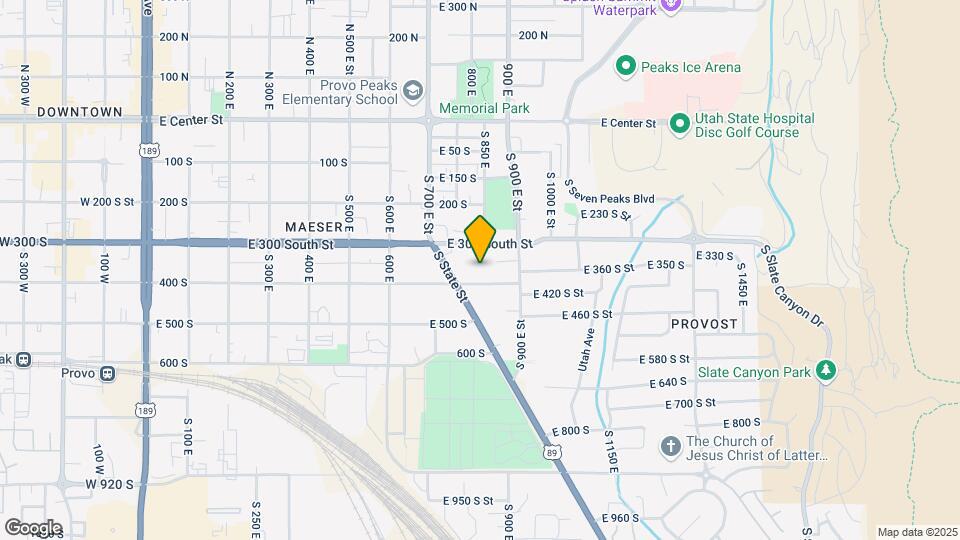 389 S State St Map and Location Details