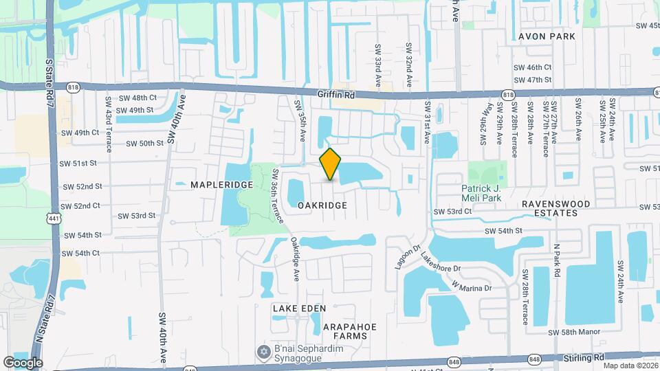 5283 SW 33rd Way Map and Location Details