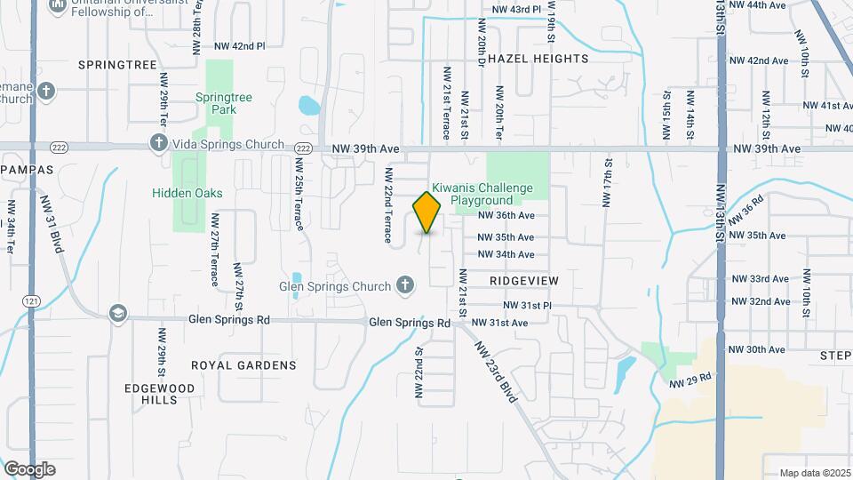 3429 NW 21st Dr Map and Location Details