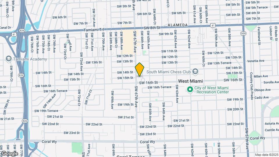 1500 SW 66th Ct Map and Location Details