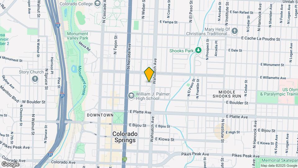 322 E Saint Vrain St Map and Location Details