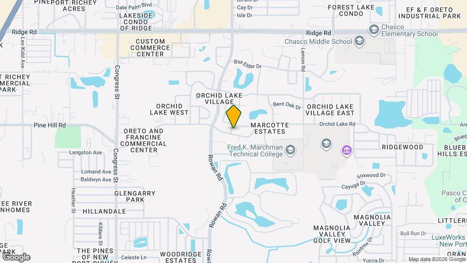 7109 Orchid Lake Rd Map and Location Details