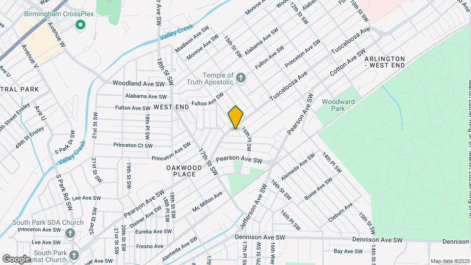 1629 Tuscaloosa Ave SW Map and Location Details