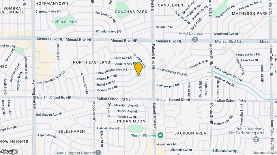 9712 Euclid Ave NE Map and Location Details