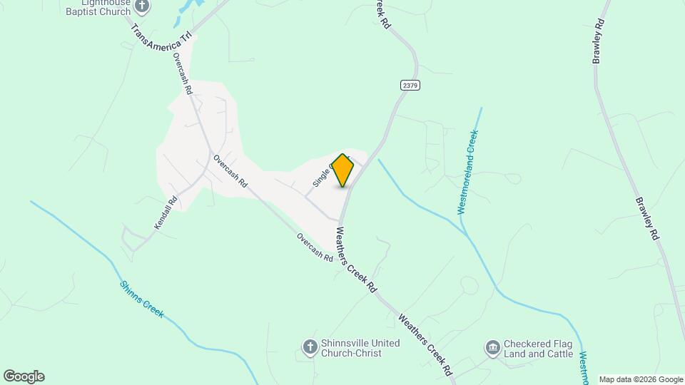 338 Weathers Creek Rd Map and Location Details