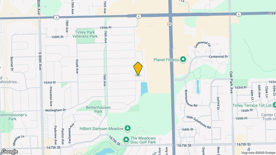 16243 Olcott Ave Map and Location Details