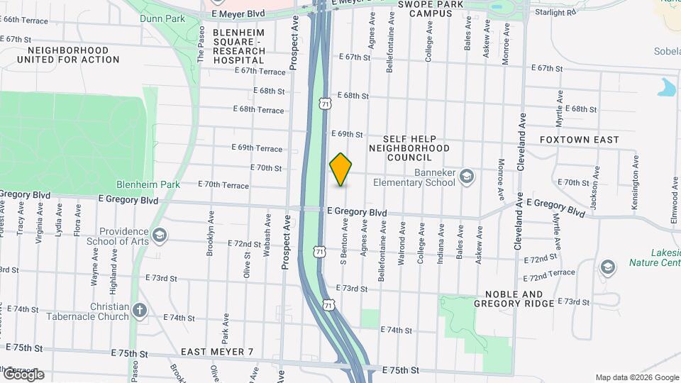 7022 S Benton Ave Mapa y Detalles de la Ubicación