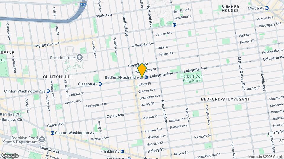 526 Lafayette Ave Map and Location Details