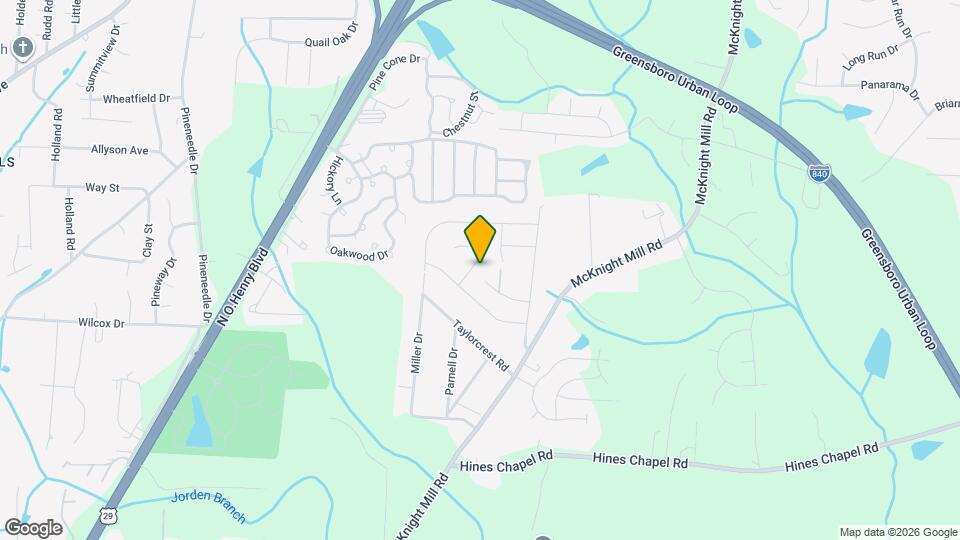 3708 Hillrise Dr Map and Location Details