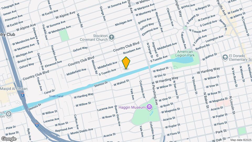 1628 S Tuxedo Ave Map and Location Details