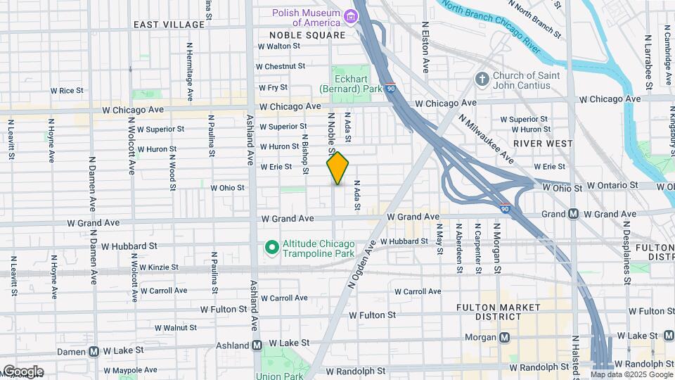 543 N Noble St Map and Location Details
