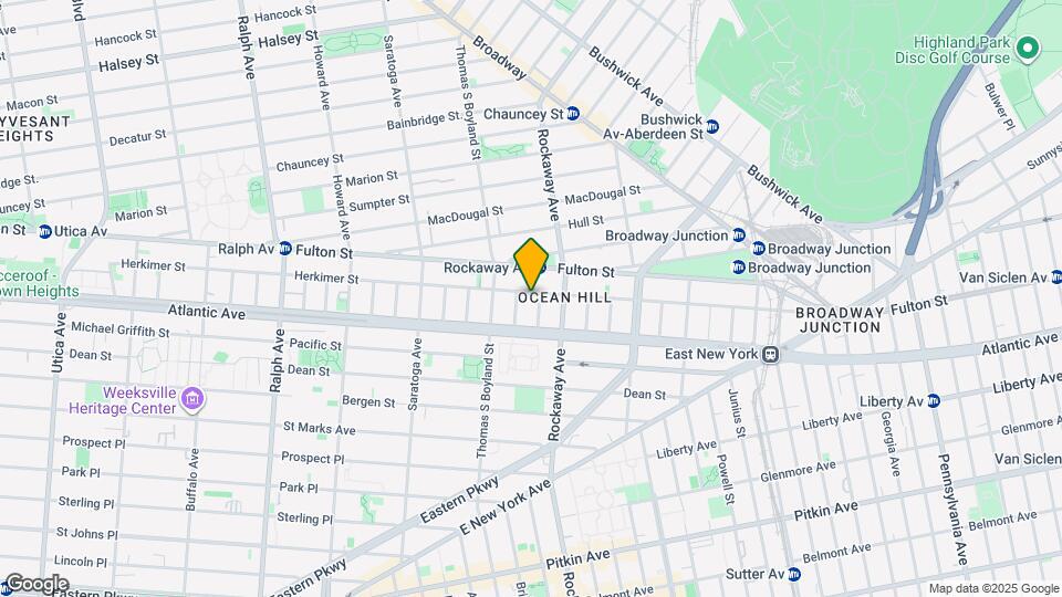 1250 Herkimer St Map and Location Details